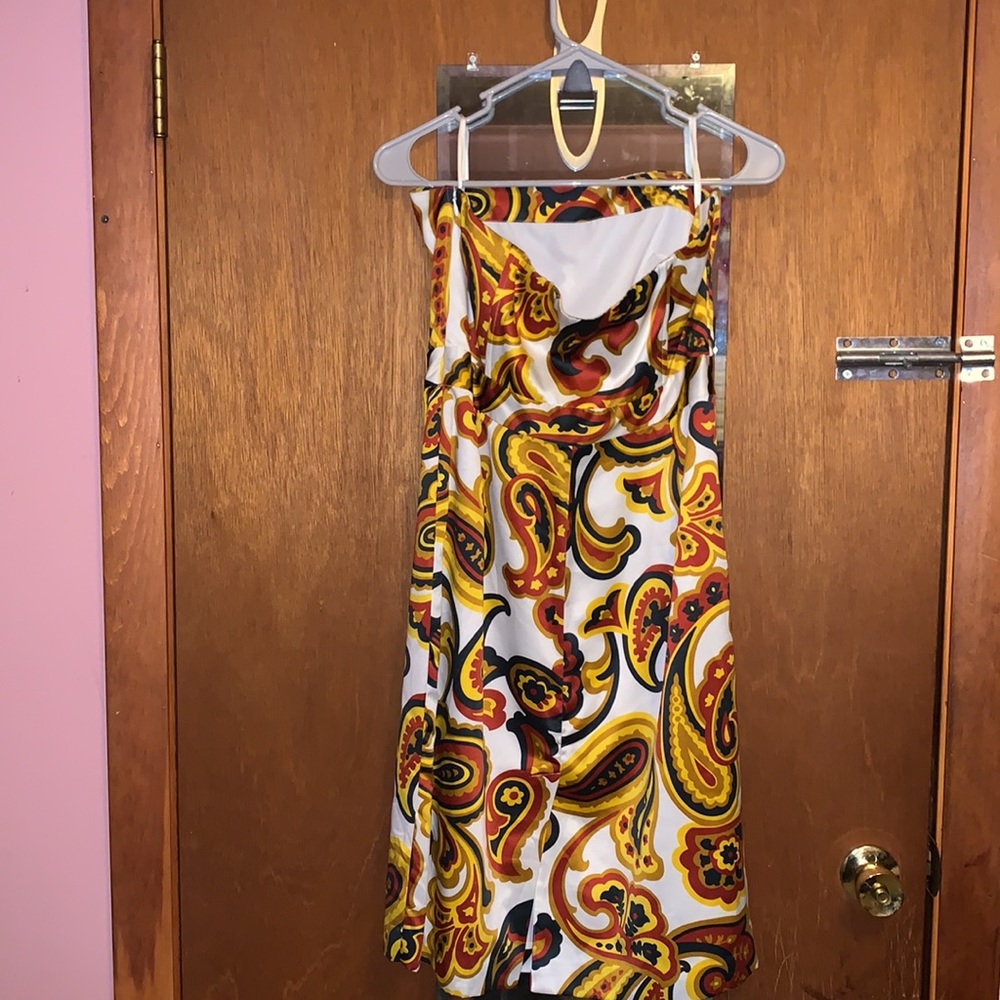 Banana Republic paisley strapless dress - Picture 2 of 5